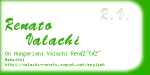 renato valachi business card